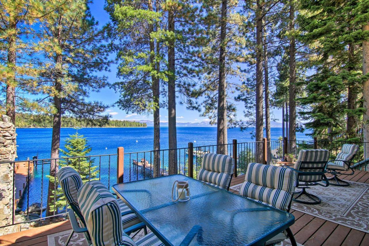 Waterfront Meeks Bay Home Hot Tub, Walk To Trail Tahoma Exterior photo